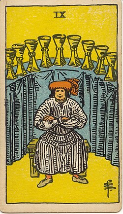 Nine of Cups tarot card