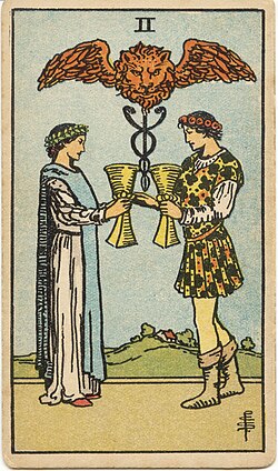 Two of Cups tarot card