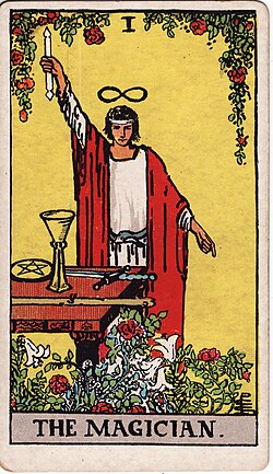 The Magician tarot card from the Rider-Waite-Smith deck