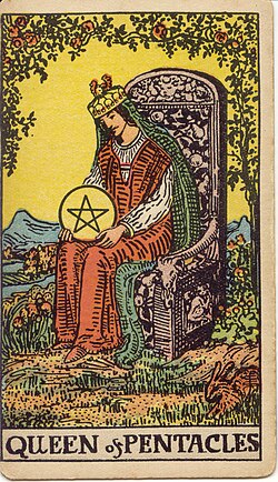 Queen of Pentacles tarot card