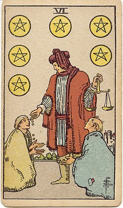 Six of Pentacles tarot card