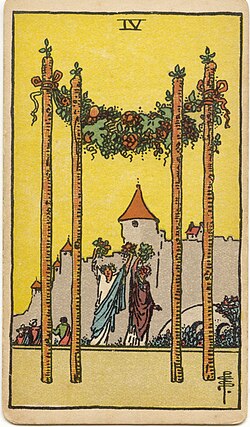 Four of Wands tarot card
